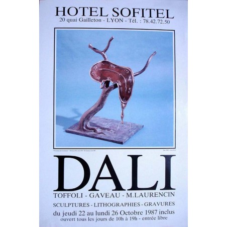 SALVADOR DALI - Cartel exposición Hotel Sofitel