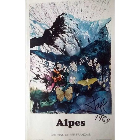 SALVADOR DALI - Cartel SNCF 1969