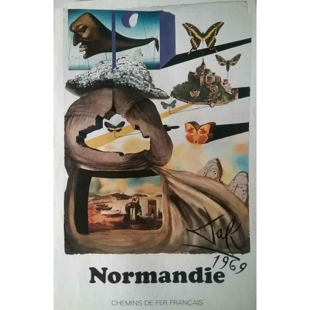 SALVADOR DALI - Cartel SNCF 1969