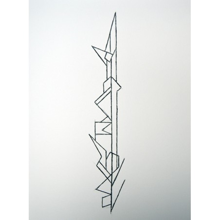 PABLO PALAZUELO - GEOMETRIA. Reproduccion de dibujo original