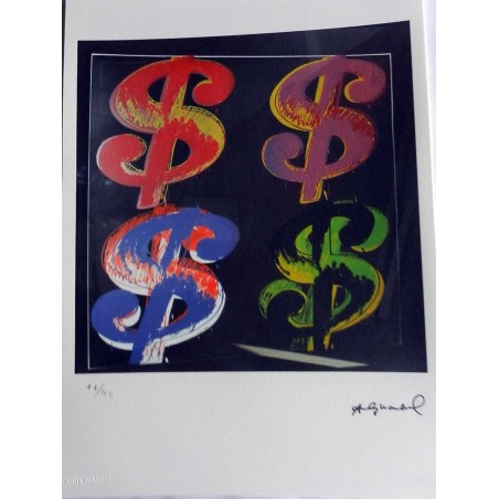 ANDY WARHOL - 4 dollar sign