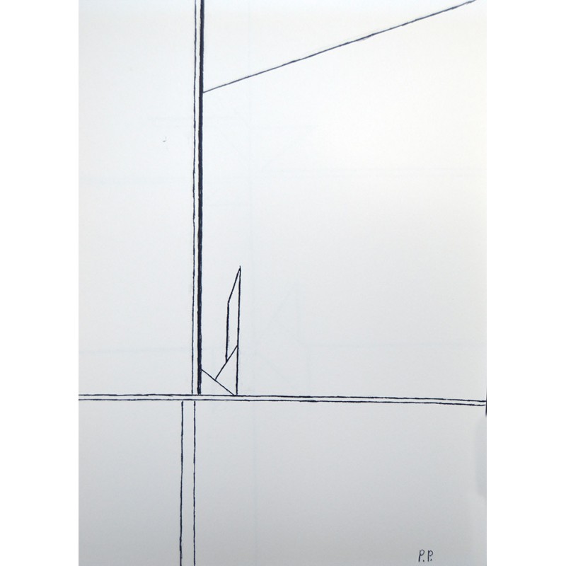 PABLO PALAZUELO - GEOMETRIA. Reproduccion de dibujo original