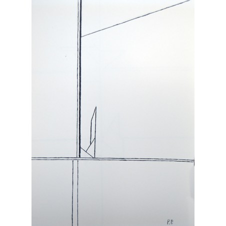 PABLO PALAZUELO - GEOMETRIA. Reproduccion de dibujo original