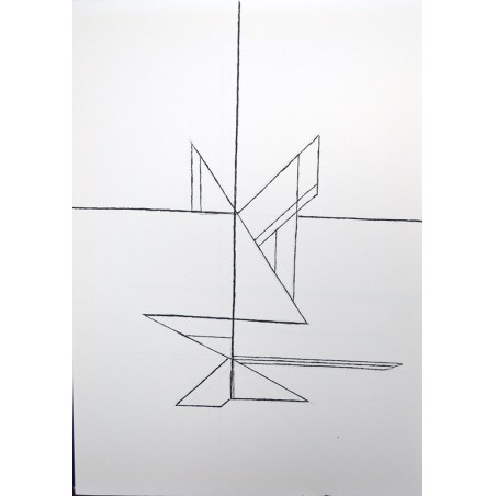 PABLO PALAZUELO - GEOMETRIA. Reproduccion de dibujo original