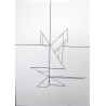 PABLO PALAZUELO - GEOMETRIA. Reproduccion de dibujo original