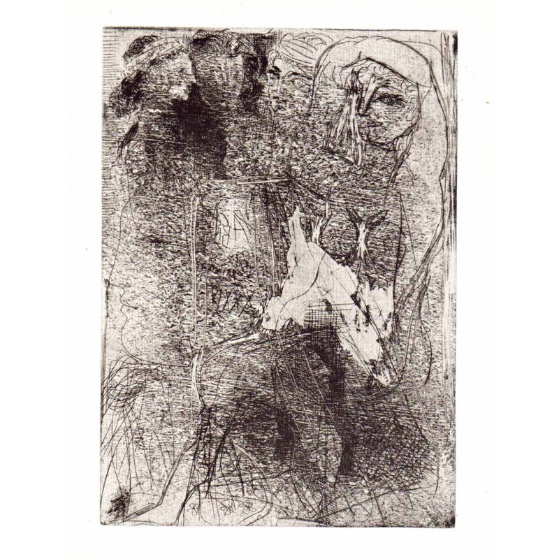PABLO PICASSO - Cabezas y figuras enmarañadas