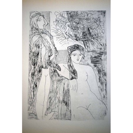 PABLO PICASSO - Rembrandt y dos mujeres