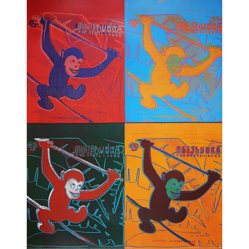 ANDY WARHOL - Four Monkeys