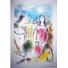 MARC CHAGALL - Pareja en el crepúsculo