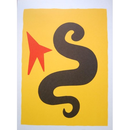 ALEXANDER CALDER - Litografia original Derriere le miroir - 1971