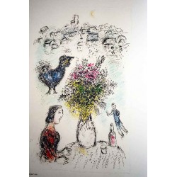 MARC CHAGALL - El ramo rosa