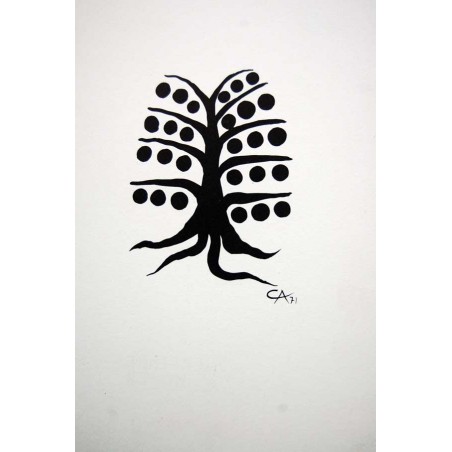 ALEXANDER CALDER - Litografia original Derriere le miroir - 1971