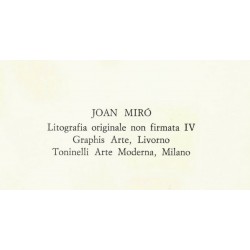 JOAN MIRO - Litografia original IV