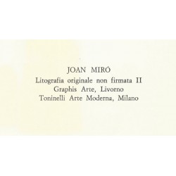 JOAN MIRO - Litografia original II