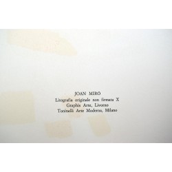 JOAN MIRO - Litografia original X