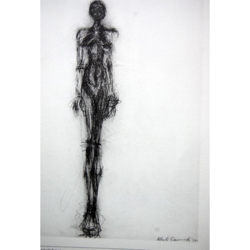 Alberto Giacometti - Litografia original Derriere le miroir - 1971