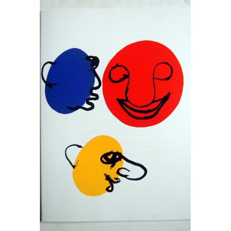 ALEXANDER CALDER - Litografia original Derriere le miroir 1976