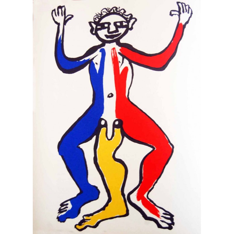 ALEXANDER CALDER - Litografia original Derriere le Miroir - 1975