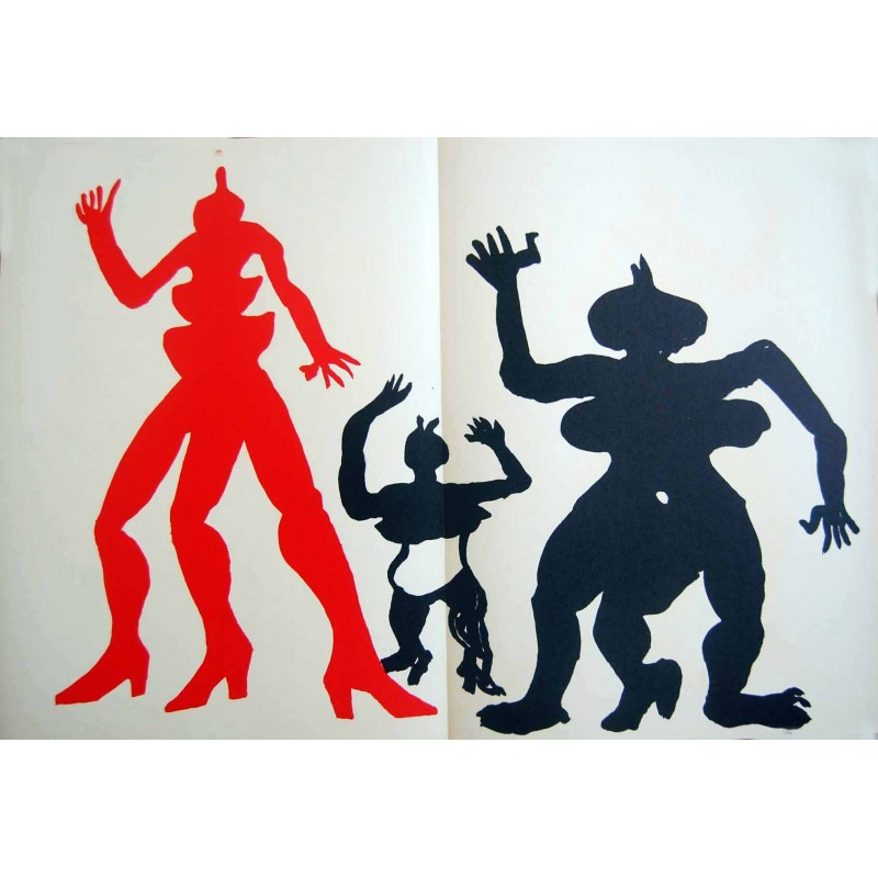 ALEXANDER CALDER - Litografia original Derriere le Miroir - 1975