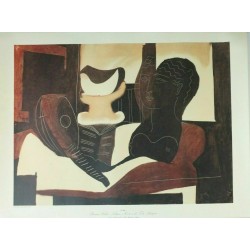 PABLO PICASSO - Naturaleza muerta y cabeza antigua