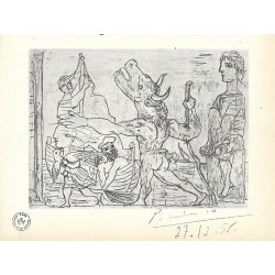 PABLO PICASSO - Minotauro ciego guiado por una niña