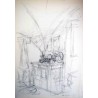 Giacometti - Litografia original Derriere le miroir - 1971
