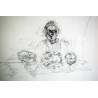 Alberto Giacometti - Litografia original Derriere le miroir - 1971