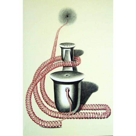 KONRAD KLAPHECK- Litografia original DLM nº 250