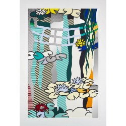 ROY LICHTENSTEIN - Nenúfares con puente japonés