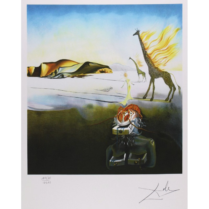SALVADOR DALI - Girafa ardiendo