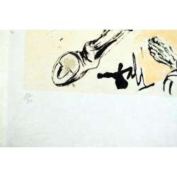SALVADOR DALI - Dulcinée couronne le chevalier