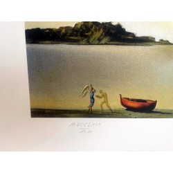 SALVADOR DALI - Atardecer en Port Lligat