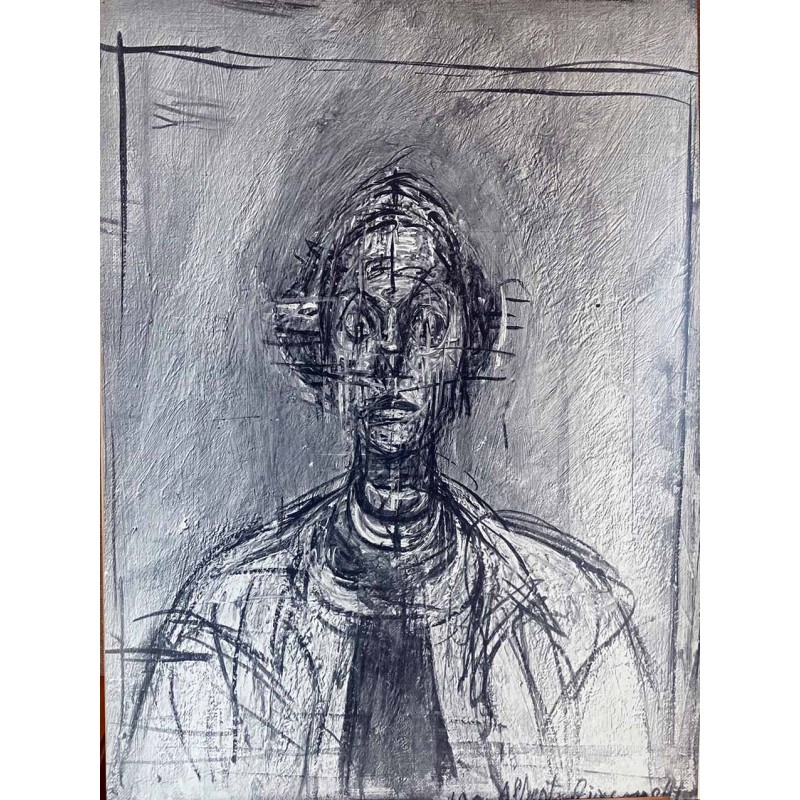copy of Alberto Giacometti - Litografia original Derriere le miroir - 1971