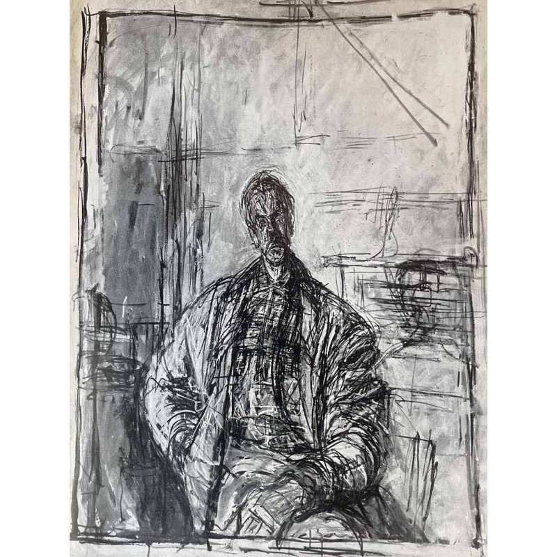 Alberto Giacometti - Reproducción original Derriere le miroir - 1954