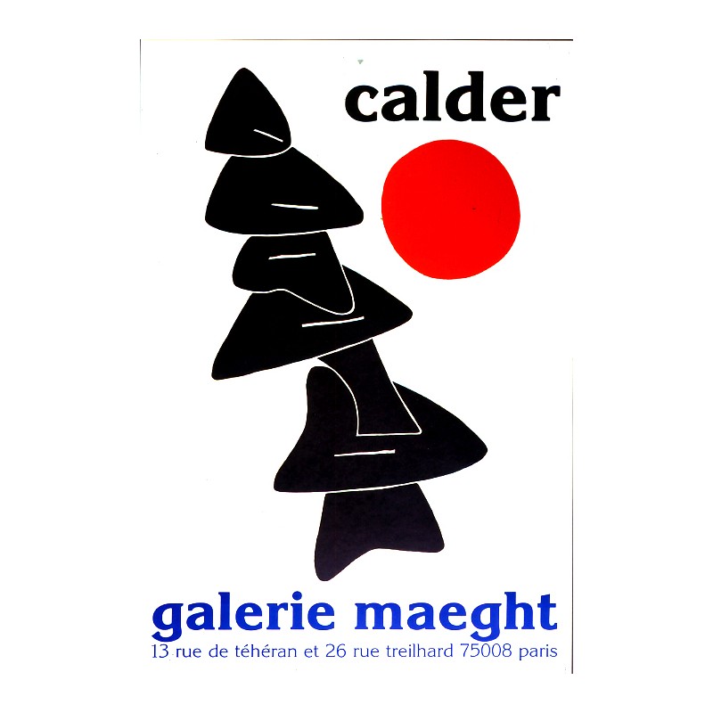 copy of ALEXANDER CALDER - Litografia original Derriere le miroir 1976
