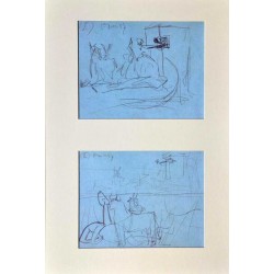 PABLO PICASSO - Boceto para el Guernica