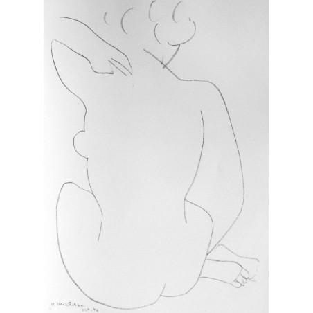 HENRI MATISSE - Litografia original DLM. 28 x 38 cm