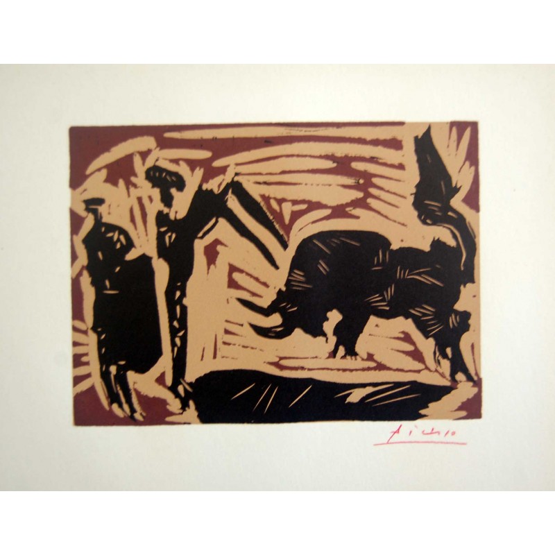 PABLO PICASSO - Reproduccion linoleo original