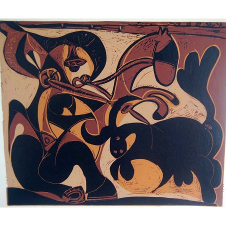 PABLO PICASSO - Reproduccion linoleo original