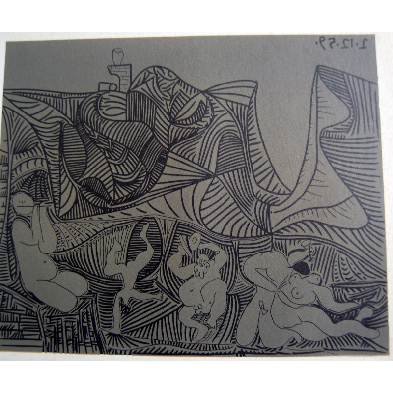 PABLO PICASSO - Reproduccion linoleo original