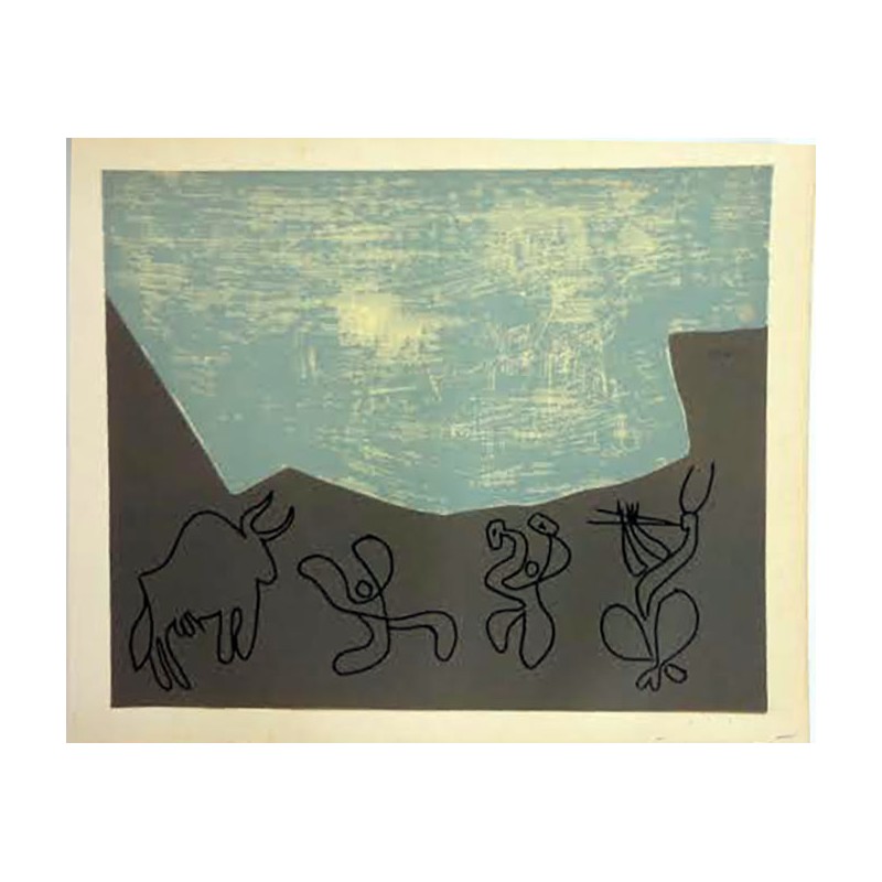 PABLO PICASSO - Reproduccion linoleo original