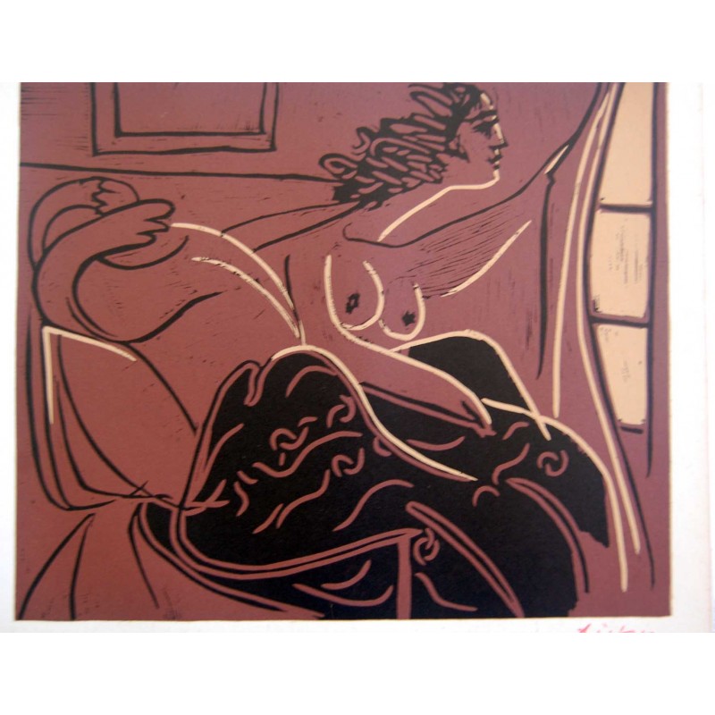 PABLO PICASSO - Reproduccion linoleo original