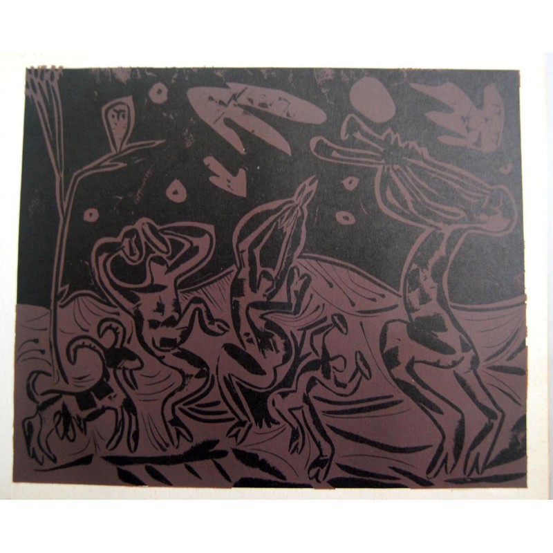 PABLO PICASSO - Reproduccion linoleo original
