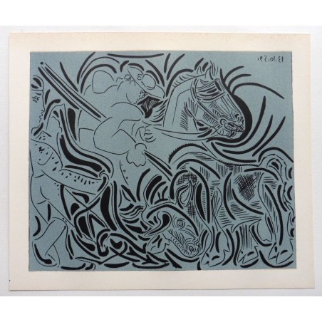 PABLO PICASSO - Reproduccion linoleo original