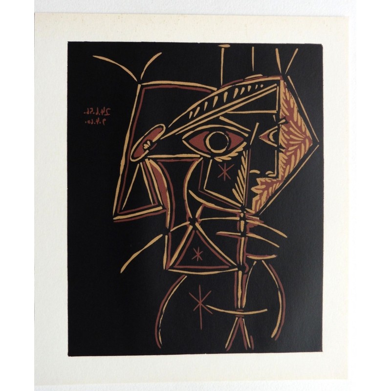 PABLO PICASSO - Reproduccion linoleo original