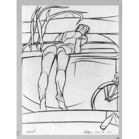 copy of VALERIO ADAMI- Litografia original DLM