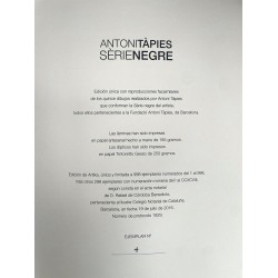 copy of Antoni Tàpies: TÀPIES Sèrie Negre (2017)
