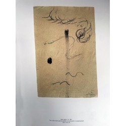 Antoni Tàpies: TÀPIES Sèrie Negre - Litografia XI