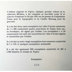 ANTONI TAPIES  Repliquer