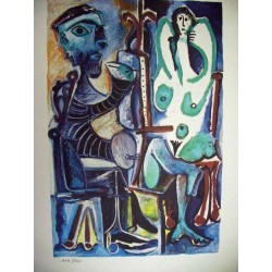 PABLO PICASSO - El pintor y su modelo